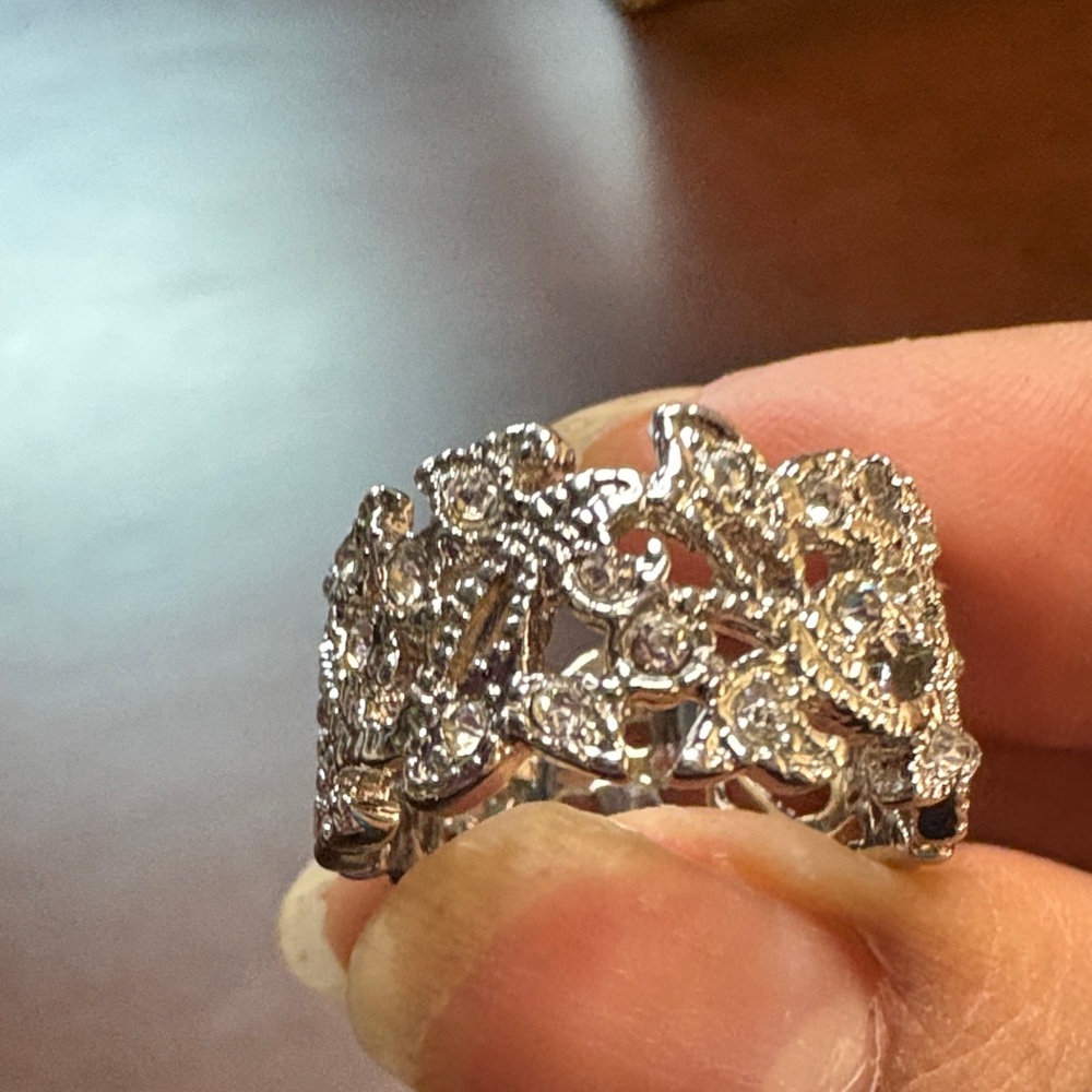 Intricate Silver Lace Ring